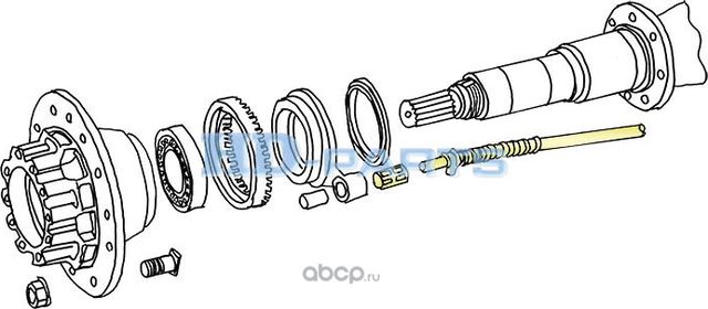 310433_датчик ABS правый! / Omn Scania 3/4-Series, P/G/R/T-Series (HD-Parts). Артикул 310433