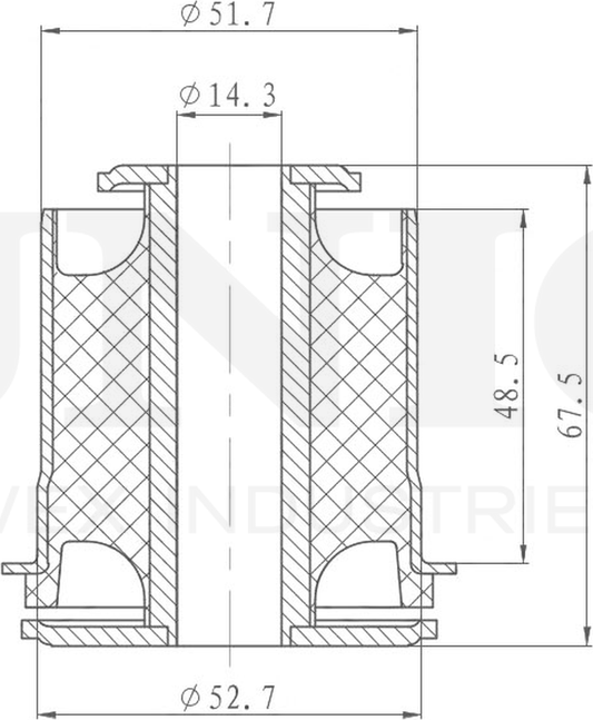 Сайлентблок рычага подвески (Unio). Артикул RMP-20433