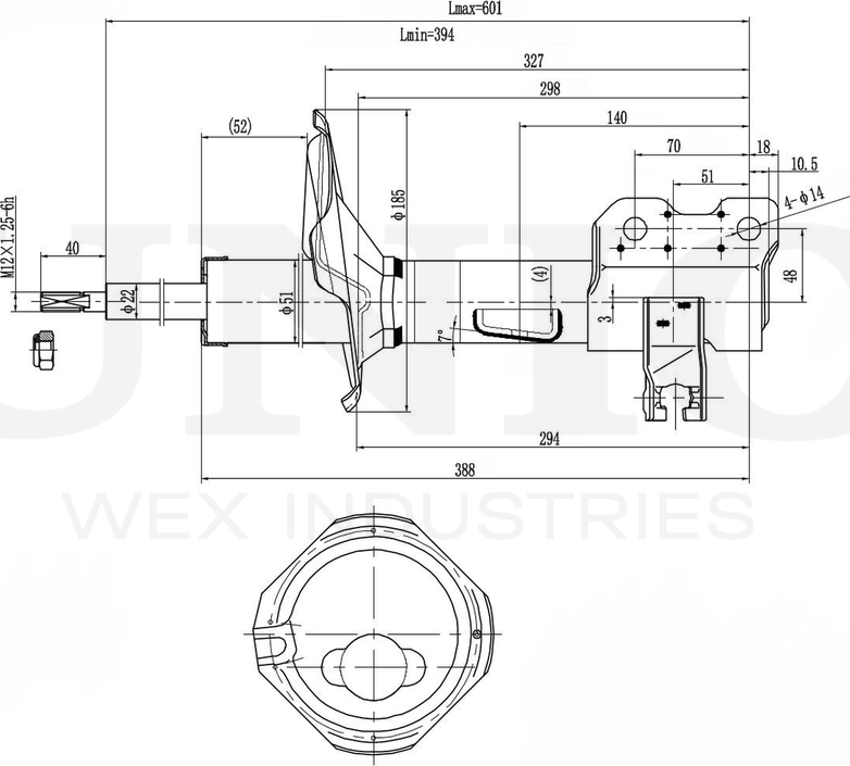 Амортизатор подвески (Unio). Артикул SAB-10130