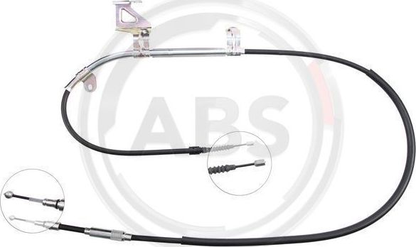 Трос ручника (тросик ручного тормоза) ABS задний левый для Skoda Superb I 2001-2008. Артикул K18387