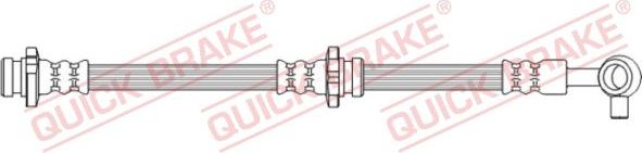 Тормозной шланг Quick Brake передний левый для Nissan Leaf I (ZE0/AZE0) 2010-2017. Артикул 50.745