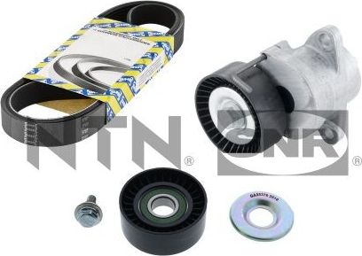 Приводной ремень поликлиновой с роликами (комплект) NTN / SNR. Артикул KA853.03