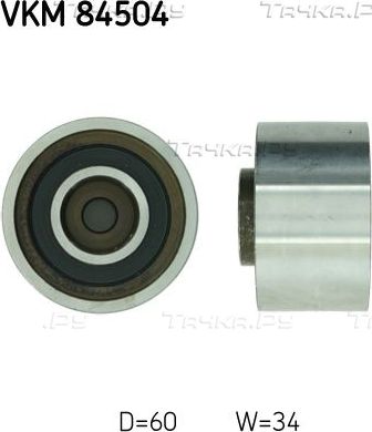 Направляющий (ведущий) ролик ремня ГРМ SKF. Артикул VKM 84504