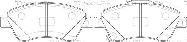 Тормозные колодки FIT передние для Toyota Auris I 2007-2012. Артикул FP1571