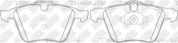 Тормозные колодки NiBK передние для Ford S-MAX I 2006-2014. Артикул PN0483