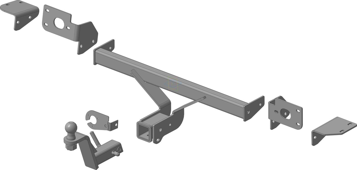 Фаркоп Трейлер под американский квадрат для Changan UNI-K 2022-2026. Артикул 8403