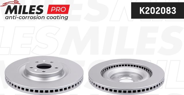 Диск тормозной CHERY TIGGO 4/4FL/5 14- передний вент. D 325мм.с покрытием (Miles). Артикул K202083