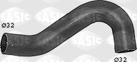 Патрубок радиатора (системы охлаждения) Sasic левый нижний для Volkswagen Jetta I 1980-1984. Артикул SWH6800