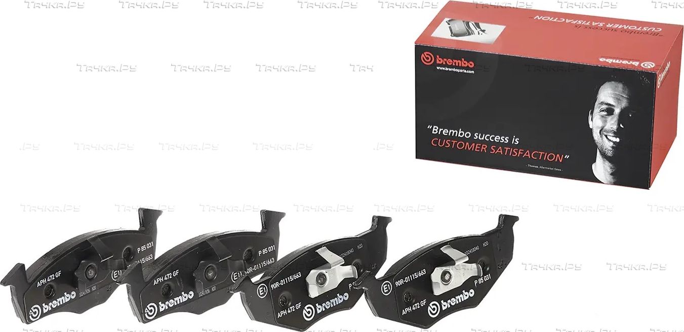 Тормозные колодки Brembo PRIME LINE передние для Volkswagen Golf III 1991-1999. Артикул P 85 031