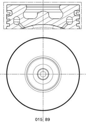 Поршень Mahle. Артикул 015 89 00