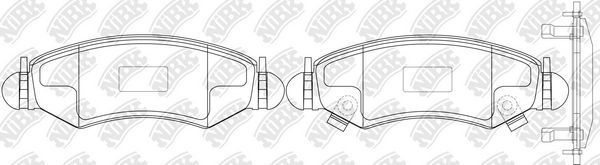 Тормозные колодки NiBK. Артикул PN9807
