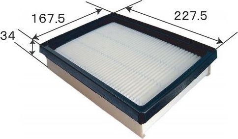 Воздушный фильтр JS Asakashi для Nissan Note II 2013-2026. Артикул A2019