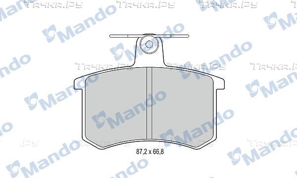 Тормозные колодки Mando задние для Audi Cabriolet 1991-2000. Артикул MBF015365
