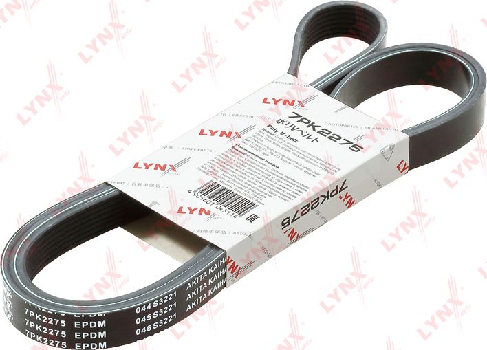 Приводной ремень поликлиновой LYNXauto. Артикул 7PK2275