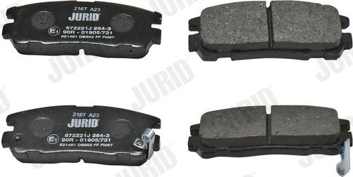 Тормозные колодки Jurid. Артикул 572221J