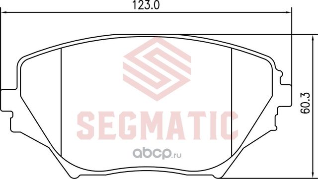 Колодка торм диск пер (Segmatic). Артикул SGBP2745
