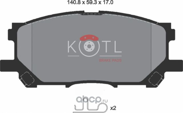 Колодки тормозные дисковые передние к-т LEXUS RX300/RX330/RX350 03>08/RX400H 05>09 (Kotl) Kotl. Артикул 3338kt