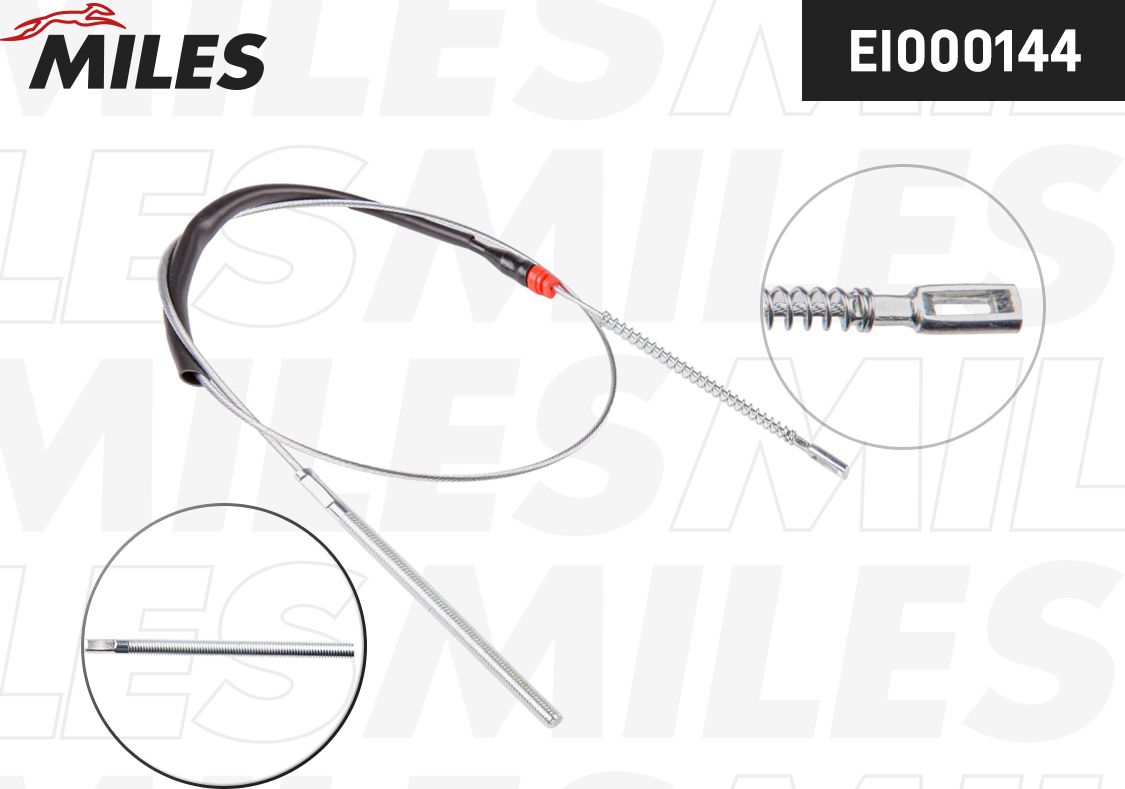 Трос ручника (тросик ручного тормоза) Miles. Артикул EI000144