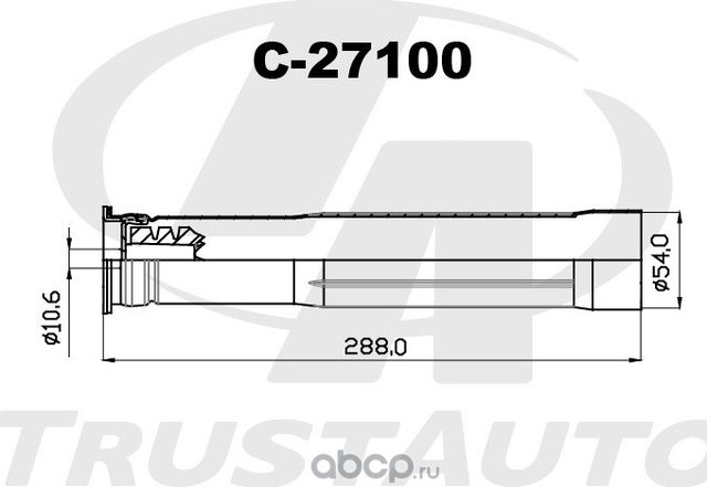 Защитный комплект амортизатора ТА (Trustauto). Артикул C27100