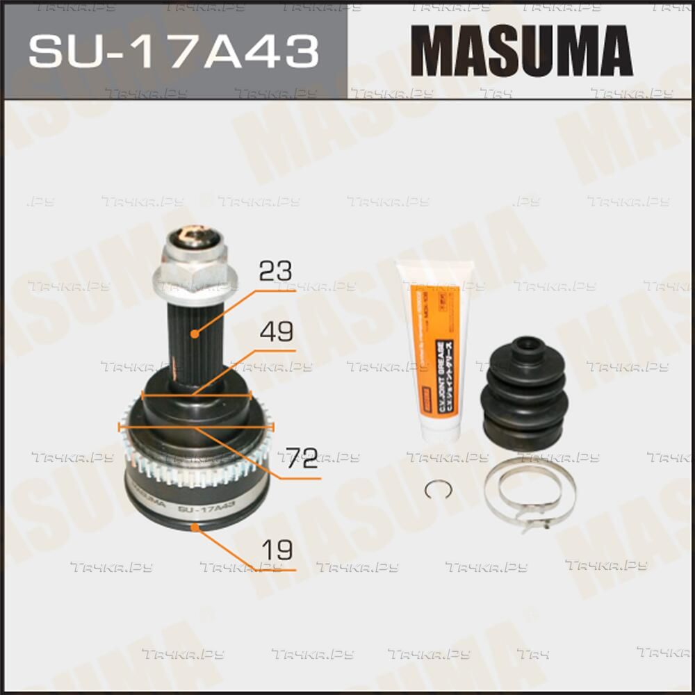 Шрус наружный (граната) Masuma передний для Suzuki Ignis I (HT) 2000-2003. Артикул SU-17A43