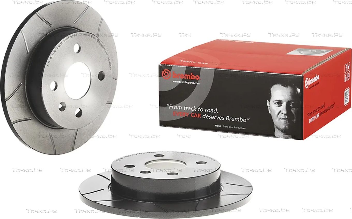 Тормозной диск Brembo XTRA LINE - Max для Chevrolet Corsa 1994-2002. Артикул 08.7626.75