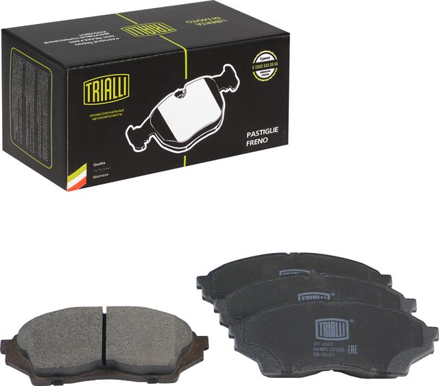 Тормозные колодки Trialli (Low-Metallic). Артикул PF 4341