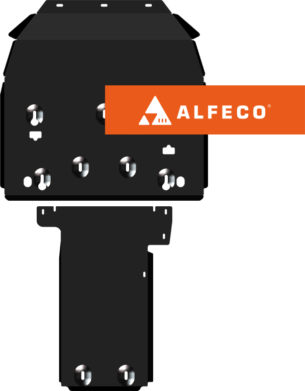 Защита Alfeco для картера и КПП Jaguar XE 2014-2026. Артикул ALF.44.03