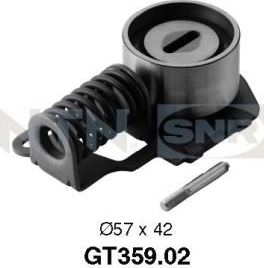 Натяжной ролик (натяжитель) ремня ГРМ NTN / SNR. Артикул GT359.02