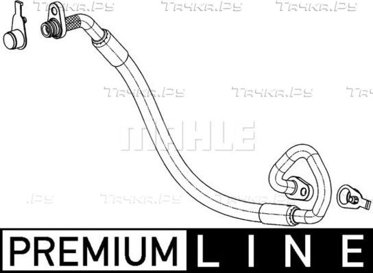 Трубопровод кондиционера (высокое давление) Mahle Premium для Peugeot 407 2004-2011. Артикул AP 101 000P