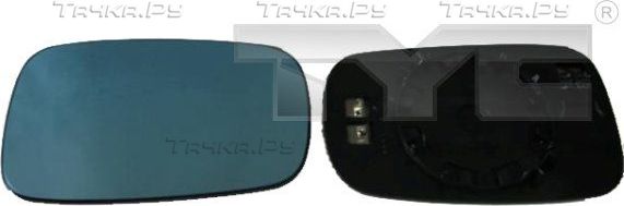 Зеркальное стекло бокового зеркала TYC правое для Renault Megane II 2002-2010. Артикул 328-0079-1