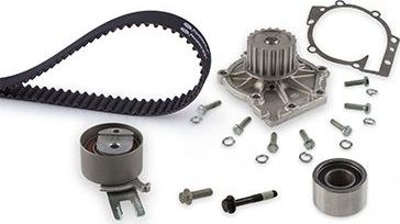 Помпа (водяной насос) с комплектом ремня ГРМ Gates PowerGrip® для Volvo V40 Cross Country I 2012-2015. Артикул KP15580XS