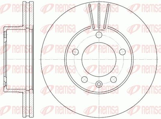 Тормозной диск Remsa. Артикул 6643.10