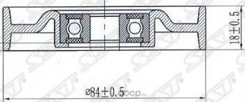 Натяжной ролик приводного ремня NISSAN MICRAK12 (SAT). Артикул ST119270M301