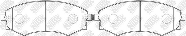 Тормозные колодки NiBK. Артикул PN2245