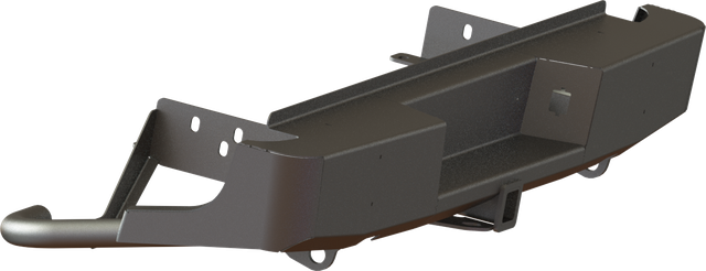 Бампер силовой STC задний для Nissan Navara 2010-2026 с квадратом под фаркоп. Артикул STC-NN-BR