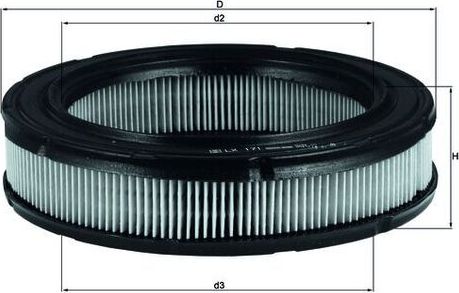 Воздушный фильтр Mahle. Артикул LX 171