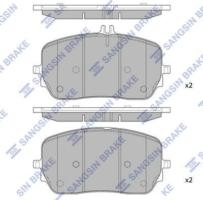 Тормозные колодки Sangsin Hi-Q. Артикул SP4018