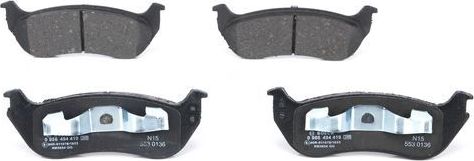 Тормозные колодки Bosch (Low-Metallic) задние для Jeep Cherokee III (KJ) 2003-2007. Артикул 0 986 494 419