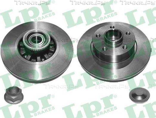 Тормозной диск LPR LPR HUB BRAKE DISC LINE задний для Opel Vivaro B 2014-2018. Артикул R1072PCA
