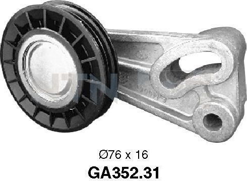 Натяжной ролик (натяжитель) приводного поликлинового ремня NTN / SNR для Ford Escort V 1990-1995. Артикул GA352.31