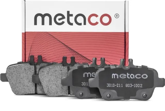 Колодки тормозные задние дисковые к-кт (Metaco). Артикул 3010211