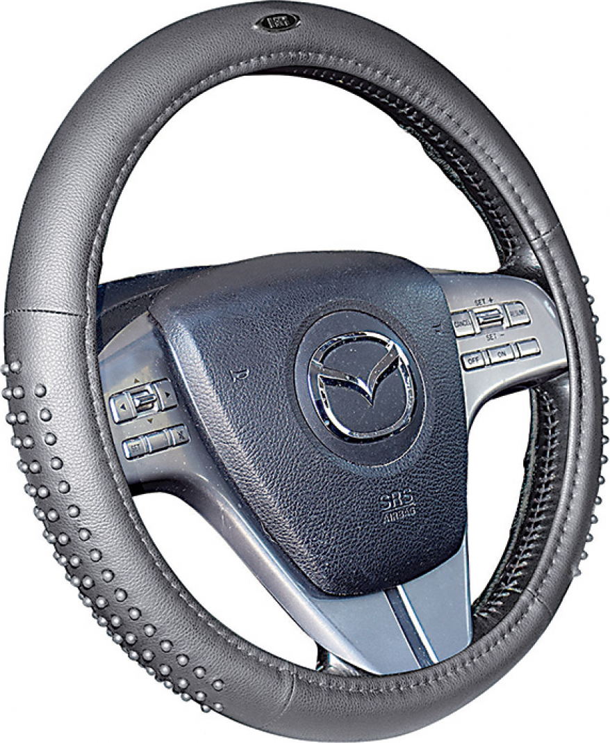 Оплётка на руль Hadar Rosen Hike (размер M, искусственная кожа, цвет СЕРЫЙ/СЕРЫЙ). Артикул 30464