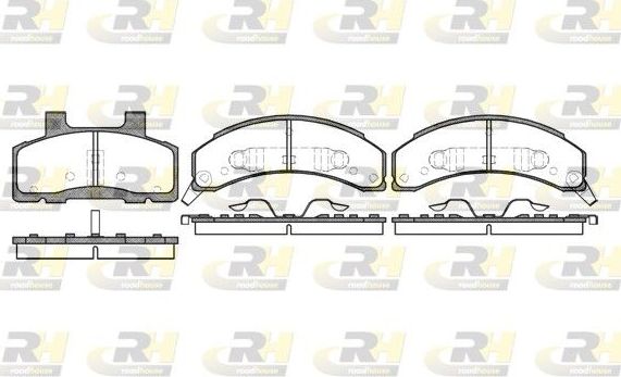 Тормозные колодки RoadHouse передние для Pontiac Bonneville IX 1991-1999. Артикул 2518.02