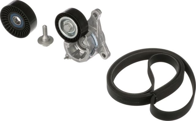 Приводной ремень поликлиновой с роликами (комплект) Gates Micro-V® Kit для Peugeot 206 1999-2007. Артикул K016PK1725