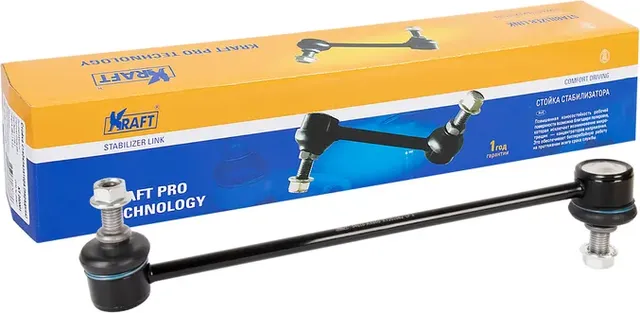 Стойка стабилизатора Nissan Micra (05-), Note (13-) / Renault Clio III (05-), Ka (Kraft). Артикул KT202062
