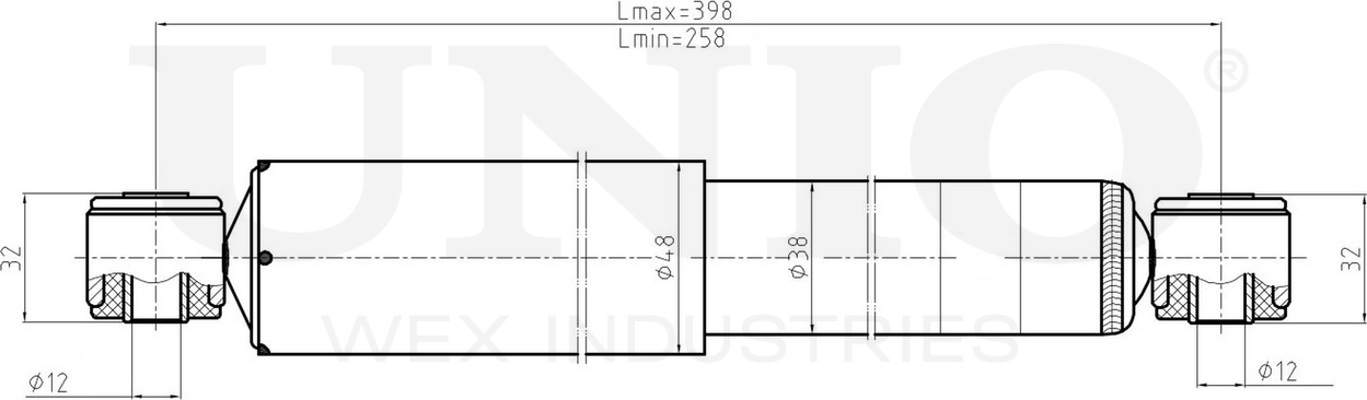 Амортизатор подвески (Unio). Артикул SAB-10504