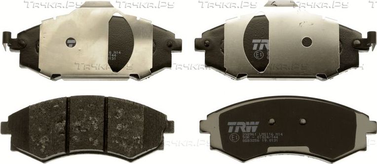 Тормозные колодки TRW COTEC передние для Hyundai Coupe I (RD) 1996-2002. Артикул GDB3256