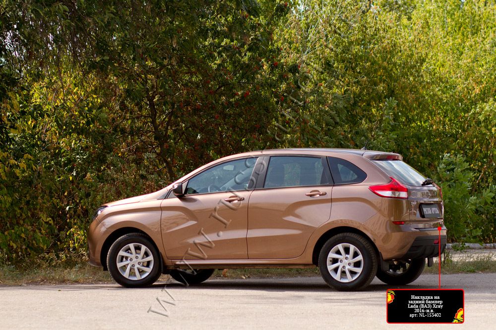 Накладка Русская Артель на задний бампер для ВАЗ/ Lada Xray I 2015-2026. Артикул NL-153402