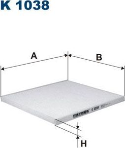 Салонный фильтр Filtron. Артикул K 1038