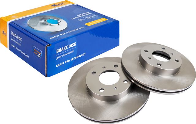 Диск тормозной NISSAN ALMERA/PRIMERA 96- перед.вент. (Kraft). Артикул KT016053